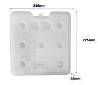 Bloc de congélation réutilisable en HDPE à matériau à changement de phase (PCM) de qualité alimentaire, plaque eutectique pour congélateur à longue durée de conservation