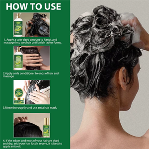 OEM ODM Best-seller Améliore les <span class=keywords><strong>cheveux</strong></span> abîmés et cassants Rend les <span class=keywords><strong>cheveux</strong></span> brillants Plus hydratant Shampooing à l'huile d'Amla <span class=keywords><strong>pour</strong></span> tous types de <span class=keywords><strong>cheveux</strong></span> - Product Image 4