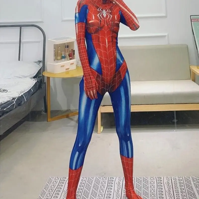 Movie Superhero Costume For Woman And Girl Spider Man Corset One-piece Suit For Party Or Festival