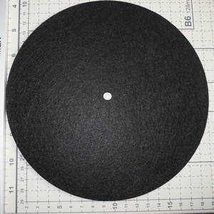 Almohadilla de goma negra para gramófono, 17 cm de diámetro, plástico, 0,2 cm de grosor, almohadilla para discos para uso en tocadiscos - Product Image 2