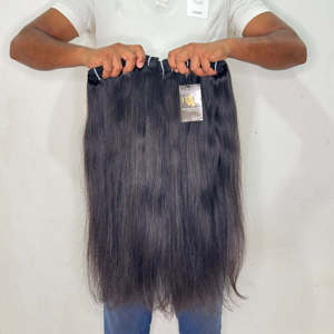 Extensiones de cabello humano natural a granel, cabello humano ondulado de templo indio, paquetes de cabello humano virgen sin procesar de templo, proveedores de extensiones de cabello humano. - Product Image 1