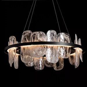 New Trend Round Decorative Luxury Modern Gold Iron Glass <b>Living</b> <b>Room</b> Modern Nordic Pendant <b>Light</b> - Product Image 4