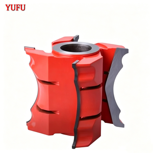 Outils de travail du bois YUFU, fraise à face en carbure non revêtue, outil de chanfreinage circulaire, lame demi-cercle, personnalisable OEM, HRC 60 - Product Image 1