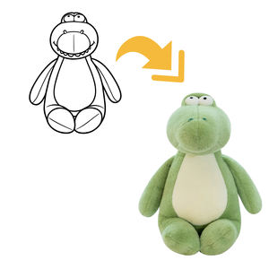 <span class=keywords><strong>Peluche</strong></span> <span class=keywords><strong>di</strong></span> <span class=keywords><strong>Coccodrillo</strong></span> Imbottito all'Ingrosso, Giocattoli Morbidi <span class=keywords><strong>di</strong></span> Alta Qualità per Feste <span class=keywords><strong>di</strong></span> Compleanno, Logo Personalizzabile - Product Image 1