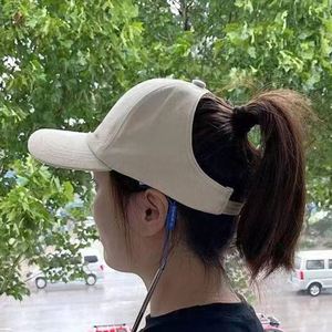 Gorra de béisbol con visera para mujer, estilo japonés y coreano, para primavera y verano, deportiva, informal, con abertura para coleta - Product Image 2