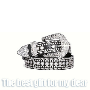 Cinturones <span class=keywords><strong>de</strong></span> mujer <span class=keywords><strong>con</strong></span> diamante decorativo diseñador occidental Bling cinturón <span class=keywords><strong>de</strong></span> vaquero para hombres Unisex estilo clásico adultos <span class=keywords><strong>de</strong></span> moda - Product Image 6