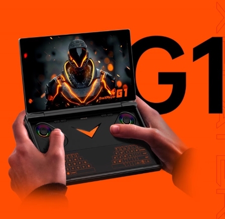 New OneXplayer G1 2025 8.8inch Mini Laptop AMD AI 9 HX 370 Portable Handheld Computer Mini Gaming Laptop Console