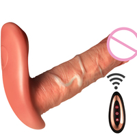 Libo Realistischer Silikon-Dildo-Vibrator mit Fernbedienung, stoßendes Sexspielzeug für Frauen, Künstlicher Penis-Dildo