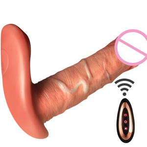 Vibrador <span class=keywords><strong>Dildo</strong></span> Realista de Silicona Libo con Control Remoto y Empuje, Juguete Sexual para Mujeres, Pene Artificial - Product Image 5