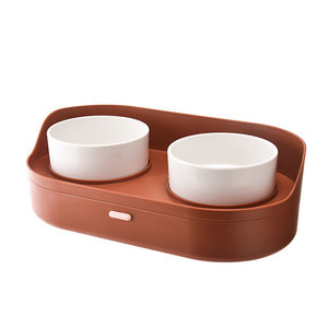 New Manufacturers <b>Large</b> Storage Space Double Layers Pet Feeding <b>Bowl</b> Stable Double Pet <b>Bowl</b> for Cats and Small <b>Dogs</b> - Product Image 5