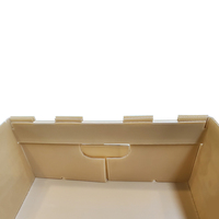 Emballage de viande de poulet surgelée Yuexin, boîte en plastique Coroplast empilable, imperméable, réutilisable, recyclable, en PP ondulé