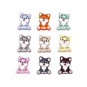 <b>Silicone</b> Cartoon Cat <b>Beads</b> Loose For Bracelet Making Teething <b>Beads</b> More Than 3 Months Single Pack - Product Image 5