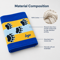 Serviette de sport en microfibre épaisse, super absorbante, séchage rapide, brodée, écologique, taille personnalisée, logo, cadeau pour la maison, l'hôtel, vente en gros