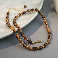 Collier en acier inoxydable véritable plaqué or Maillard fait à la main perlé Atural collier d'ambre naturel de la Baltique pour les femmes fête