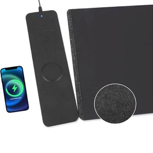 IStapromo Gifts 15W Fast Wireless Charging PU Leather Desk <b>Mat</b>, Reversible Dual Layer Waterproof Anti-Slip <b>Large</b> Mouse Pad - Product Image 6