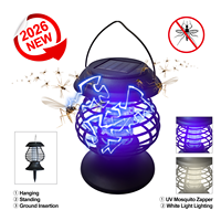 Trampa para Mosquitos y Moscas Solar Eléctrica para Exteriores OMNI CATCH, Impermeable, Mata Insectos, con Estaca para Colgar, para Jardín, Granja, Camping, Ecológica