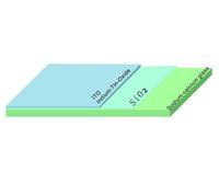 Kunden spezifisches 0,2-3mm hitze beständiges beschichtetes leitfähiges Itoglas Dickes transparentes quadratisches Glas für das Labor