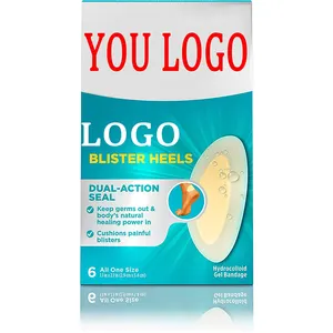 Amazons best seller OEM waterproof heel gel sticker Heel Stickers Shoe Pads Invisible bandage