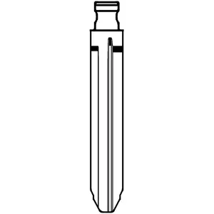 Keydiy/KD/VVDI/JMDリモートカーキー用のノーカットメタルブランクフリップキーブレード
