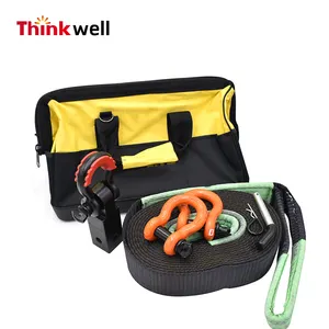 Recovery Off Road Trailer Accessories Recovery Strap Shackles Hitch Lock Kinetic Rope Emergency Tool Gear Kit