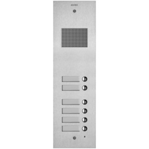 Panel de timbre de acero Steely 2F+ con 6 botones y placa de audio - Product Image 1