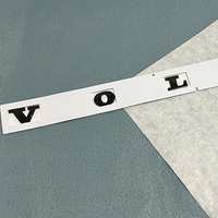 Autocollants de protection de carrosserie de voiture en ABS, lettres de logo pour coffre arrière, épaisseur 0,5 mil, pour Volvo