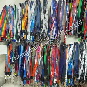 Promosi kustom murah pita poliester cetak layar sutra Lanyard