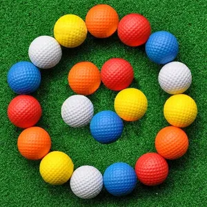 批发流行设计定制标志PU泡沫防橄榄球应力玩具高尔夫球