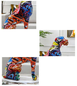 Ornamenti creativi in resina per cani graffiti dipinti per <span class=keywords><strong>l</strong></span>'artigianato e le decorazioni - Product Image 5