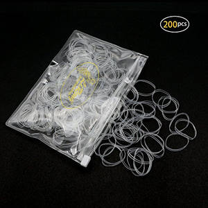 Fabbrica Certificata BSCI Lirong, Elastici per Capelli Riciclati Durevoli Senza Danni ai Capelli per Ragazze e Bambini (Trasparenti) - Product Image 5