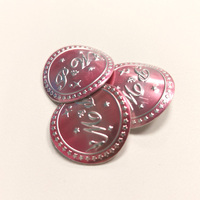 Etiquetas Ecológicas Color Oro Rosa, Etiquetas con Borde de Estrella en Relieve para Brillo Corporal, Pegatinas Metálicas 3D