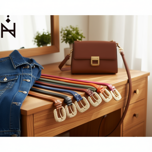 Ceinture en cuir PU à grande boucle, largeur 3 cm, longueur 110 cm, pour femmes, ceintures tendance - Product Image 2