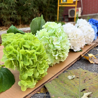 Offre Spéciale – Hortensia Artificiel Effet Naturel, Grande Tête, Blanc, en Gros, Hortensia Blanc en Latex, Vente en Gros