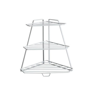 Estante de especias de 3 niveles para cocina, estantes de esquina de hierro para baño con asa, estante de almacenamiento para el hogar, soporte organizador triangular - Product Image 6