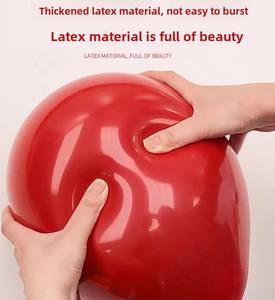 Ballons en latex de <span class=keywords><strong>12</strong></span> pouces, rouge vin, or rose, noir brillant, 3,2 grammes, 100 pièces/sac pour décorations de fête - Product Image 4