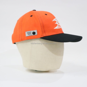 Casquette Snapback Personnalisée avec Logo Patriotique USA Orange et Noir, Réglable, en Coton, pour le Sport et les Activités de Plein Air - Product Image 3