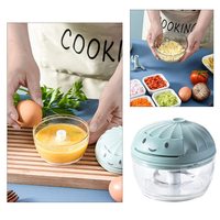 2025 Manual makanan prosesor sayuran Chopper portabel tangan tarik tali bawang putih Mincer pemotong bawang putih untuk sayuran