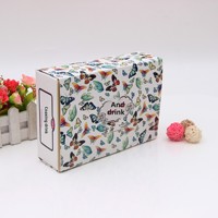 Boîte en carton blanc à couvercle rabattable pour café, produits de santé, emballage en papier, boîte cadeau pliable, boîte en papier alimentaire