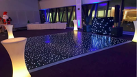 Panneaux de danse Led RGBW haute luminosité, 12 pièces, en acrylique, pour fête de mariage, événement, sol de danse étoilé