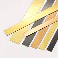 Bande de finition adhésive dorée en acier inoxydable pour plafond de villa, étanche, personnalisable, pour hôtels