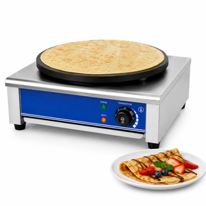 Máquina Comercial Eléctrica para Hacer Crepas de 2800W, Plancha de Hierro Fundido de 400mm, Plancha para Crepas de Acero Inoxidable - Product Image 1