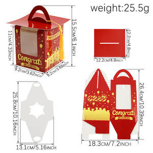 Caja de Regalo para Birrete de Graduación, Recuerdos para Fiesta de Graduación, Cajas de Dulces, Caja de Regalos con Borla, Centros de Mesa, Decoración para Clase - Product Image 5