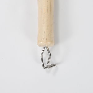 Cepillo de limpieza de madera con mango largo y cerdas suaves, cabezales de cepillo de sisal, palma y crin de caballo reemplazables, cabezal de fregado desmontable para limpieza - Product Image 6