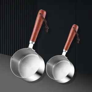 Restaurant Mini Petite poêle à frire Pot en acier inoxydable pour casserole casserole ustensiles de cuisine pot de fusion de chocolat