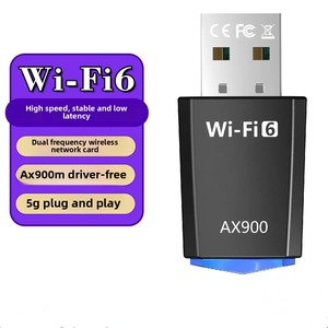Adaptateur Wi-Fi 6 double bande 802.11ax 900 Mbps AX900 sans pilote, clé Wi-Fi externe 5G, émetteur-récepteur pour PC portable - Product Image 4