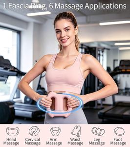 Mini masseur corporel complet, vibromasseur musculaire amincissant pour le dos, la taille et l'abdomen, anneau de relaxation fascia, ceinture de massage par vibration profonde des tissus - Product Image 4