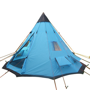 Tente pyramidale indienne pour le <span class=keywords><strong>camping</strong></span> en plein air, tente portable pour deux personnes, tente imperméable pour le <span class=keywords><strong>camping</strong></span>, la plage et les pique-niques - Product Image 1