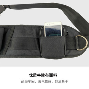 กระเป๋าคาดเอวกีฬา 600D ผ้าอ็อกซ์ฟอร์ดสีดำสำหรับวิ่งกลางแจ้งขวดน้ำอเนกประสงค์เข็มขัดใส่โทรศัพท์สำหรับทุกเพศ - Product Image 4