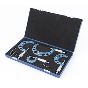 Dasqua 0-100mm 4Pcs Outside <b>Micrometer</b> Set 0-25mm 25-50mm 50-75mm 75-100mm Micrmetro Exterior 4111-8210 Outside <b>Micrometer</b> - Product Image 4