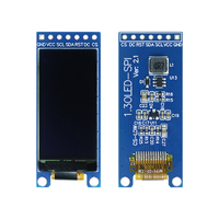 Layar OLED Putih GoldenMorning 1,3 Inci ME64128-03, IC SSD1312, Resolusi 64x128, Antarmuka SPI, Konektor 7Pin